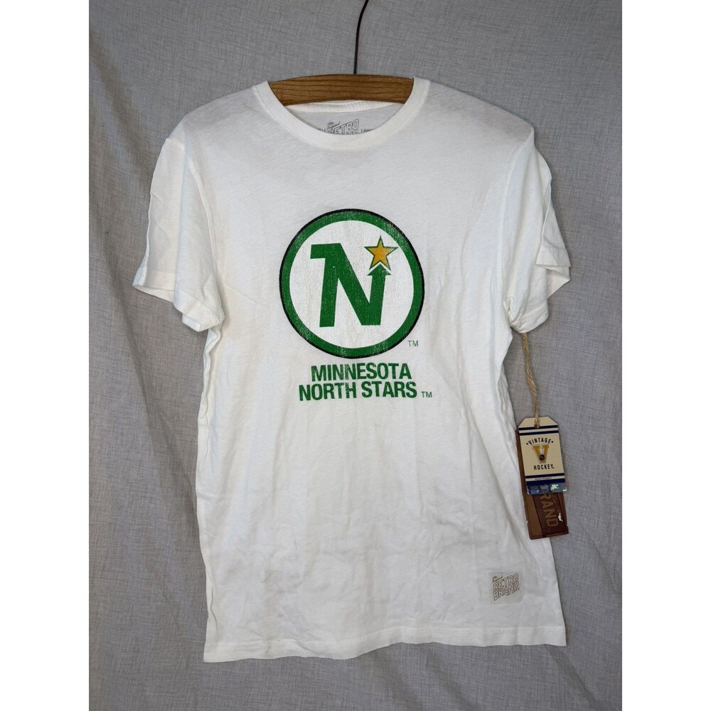 Minnesota North Stars Hockey Logo T Shirt Retro Brand NHL USA